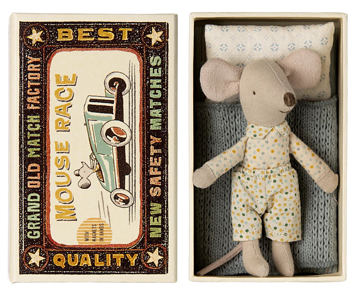 Maileg, Mouse In Matchbox: Little Brother 17-4101-00