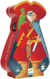Djeco, Silhouette: Pirate & His Treasure  36pc DJ07220