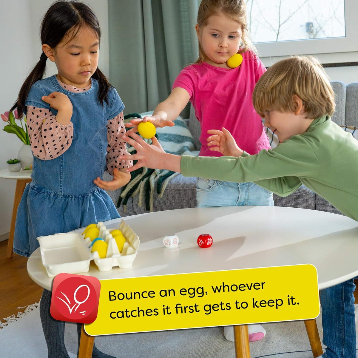 Haba, Dancing Eggs – Active Kids Game for Ages 5+