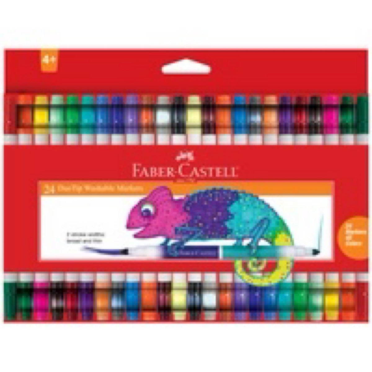 Faber Castell, 24 DuoTip Washable Markers 153024