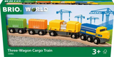 Brio, Three-Wagon Cargo Train  33982