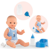 Corolle, Drink and Wet Bath Baby:  Paul  14” - 130410