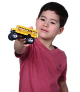 Die Cast, Monster School Bus Pull Back 5" - MX636