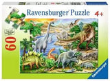 Ravensburger, Prehistoric Life Puzzle 60pc 9621