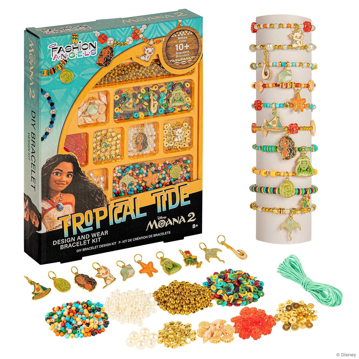 Fashion Angels, Disney Moana 2 Tropical Tide Jewelry Design Kit 24012