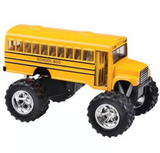 Die Cast, Monster School Bus Pull Back 5" - MX636