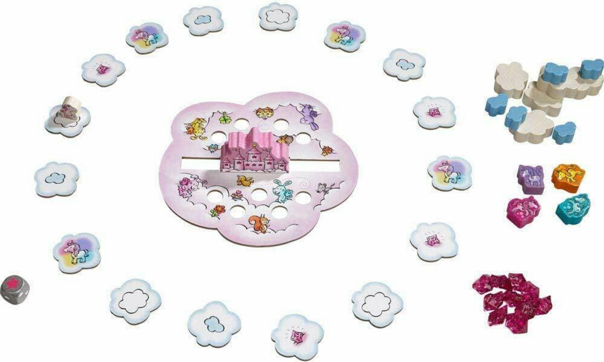 HABA, Unicorn Glitterluck Cloud Stacking 2012232006