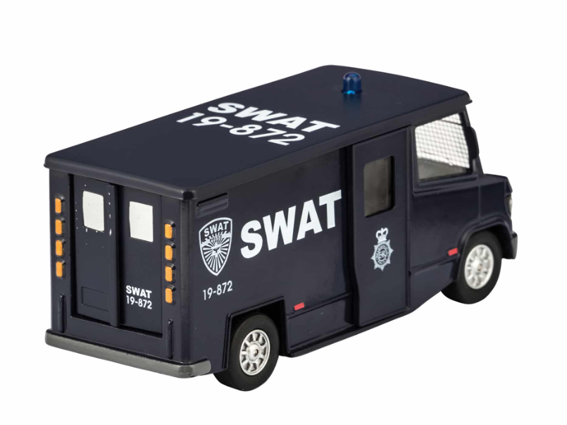 Die Cast, SWAT Van Pull Back 5.5" - DCSWAT
