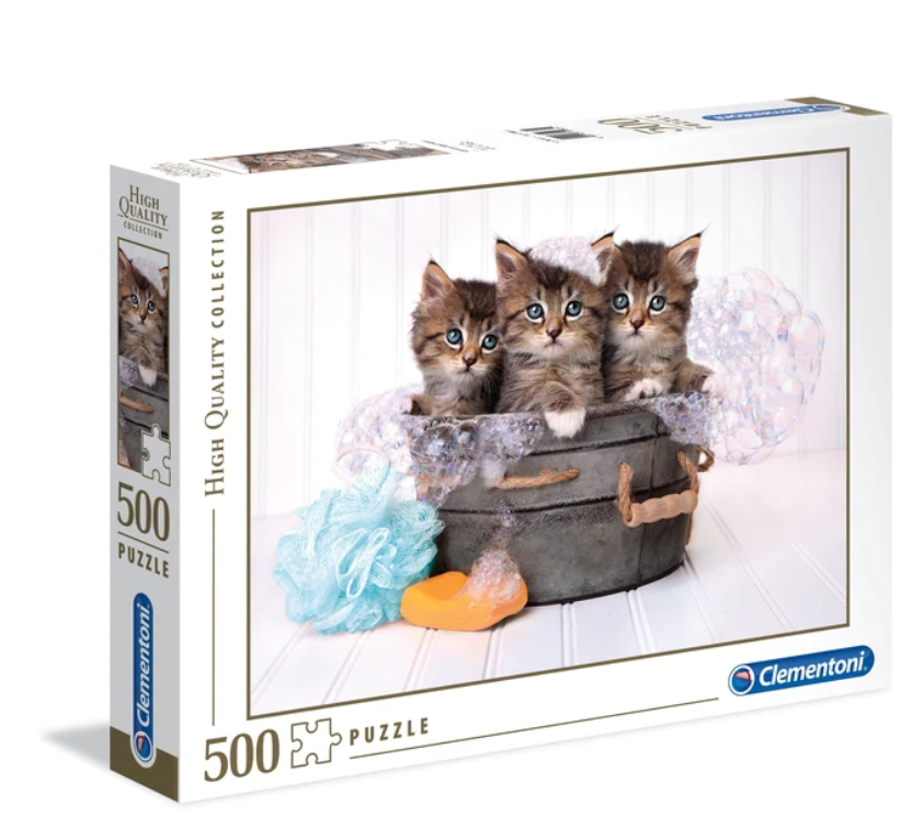 Clementoni, Kittens and Soap Puzzle 500pc - 35065