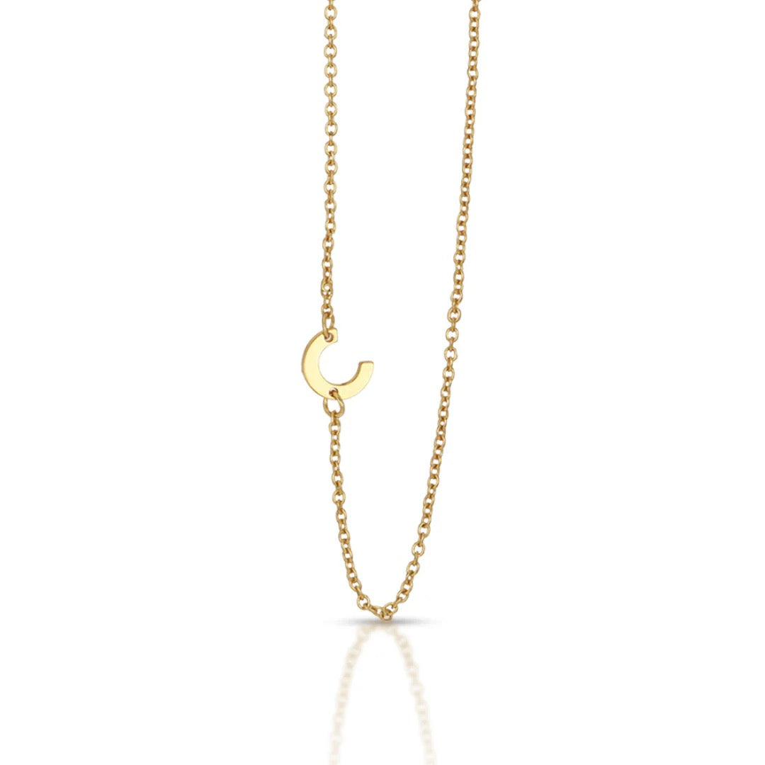 Lucky Feather, Celebrate You Initial Necklace - C