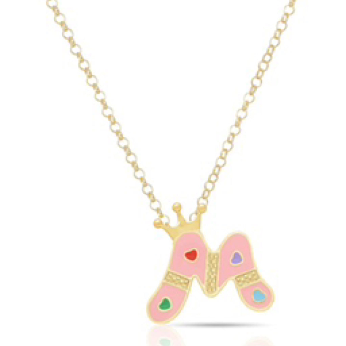 Lily Nily, Initial Pendant: M  293N-M