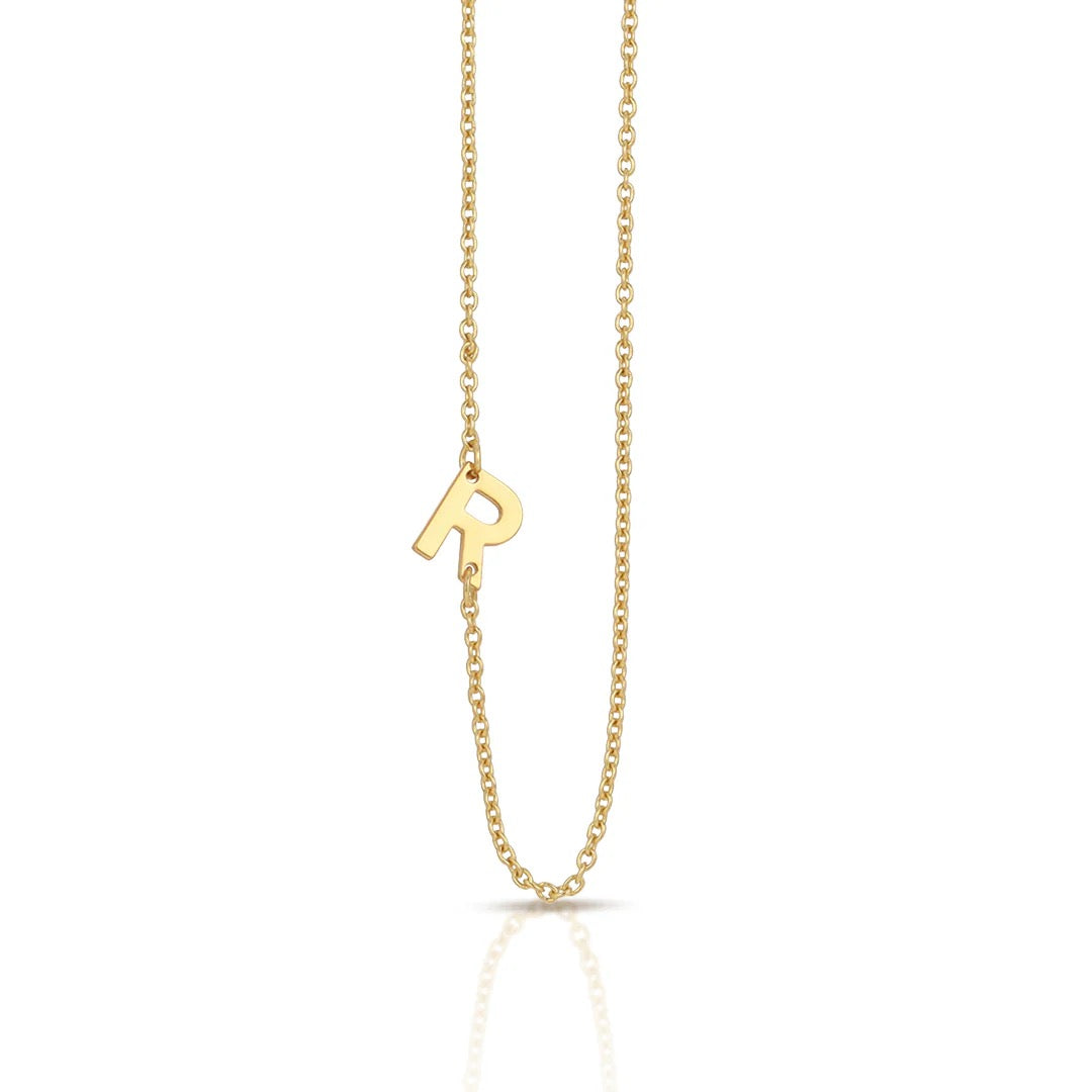 Lucky Feather, Celebrate You Initial Necklace - R