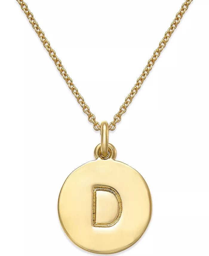 Lucky Feather, Mini Engraved Locket: D Initial (LKT.LT.D)