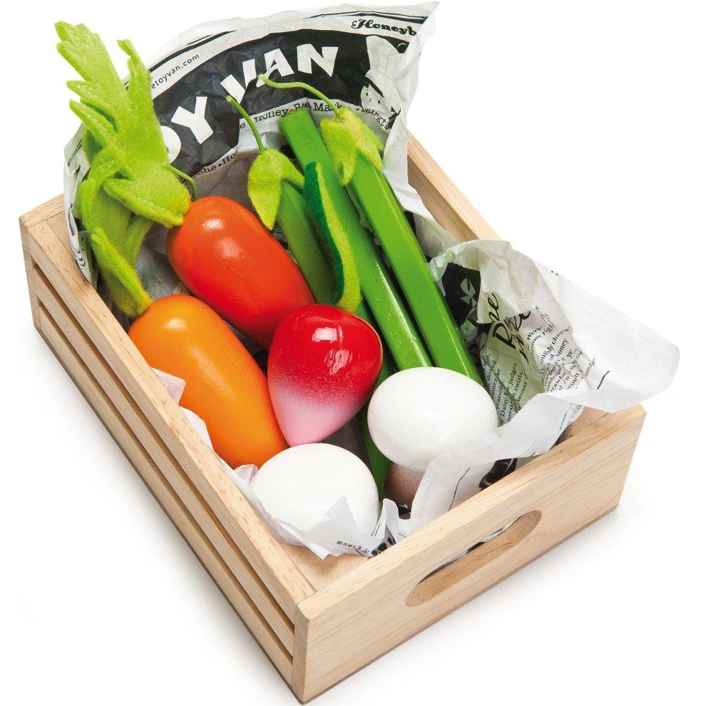 Le Toy Van, Market Crate: Harvest Vegetables TV182