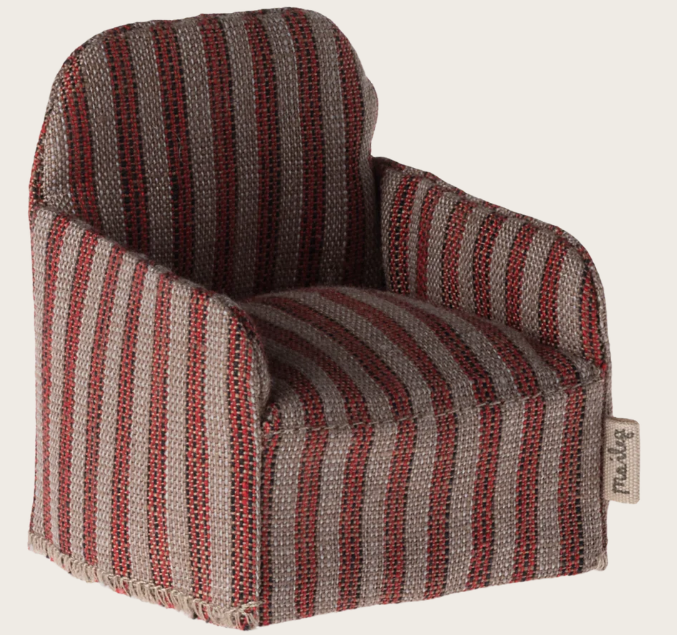 Maileg, Mouse: Chair - Stripe 11-4413-01