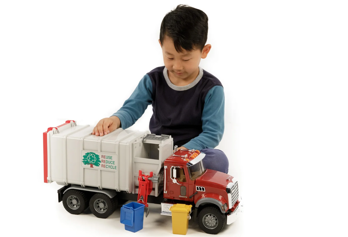 Bruder, Mack Granite Side Loading Garbage Truck  02811
