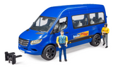 Bruder, MB Sprinter Transfer with Driver and Passenger 02670