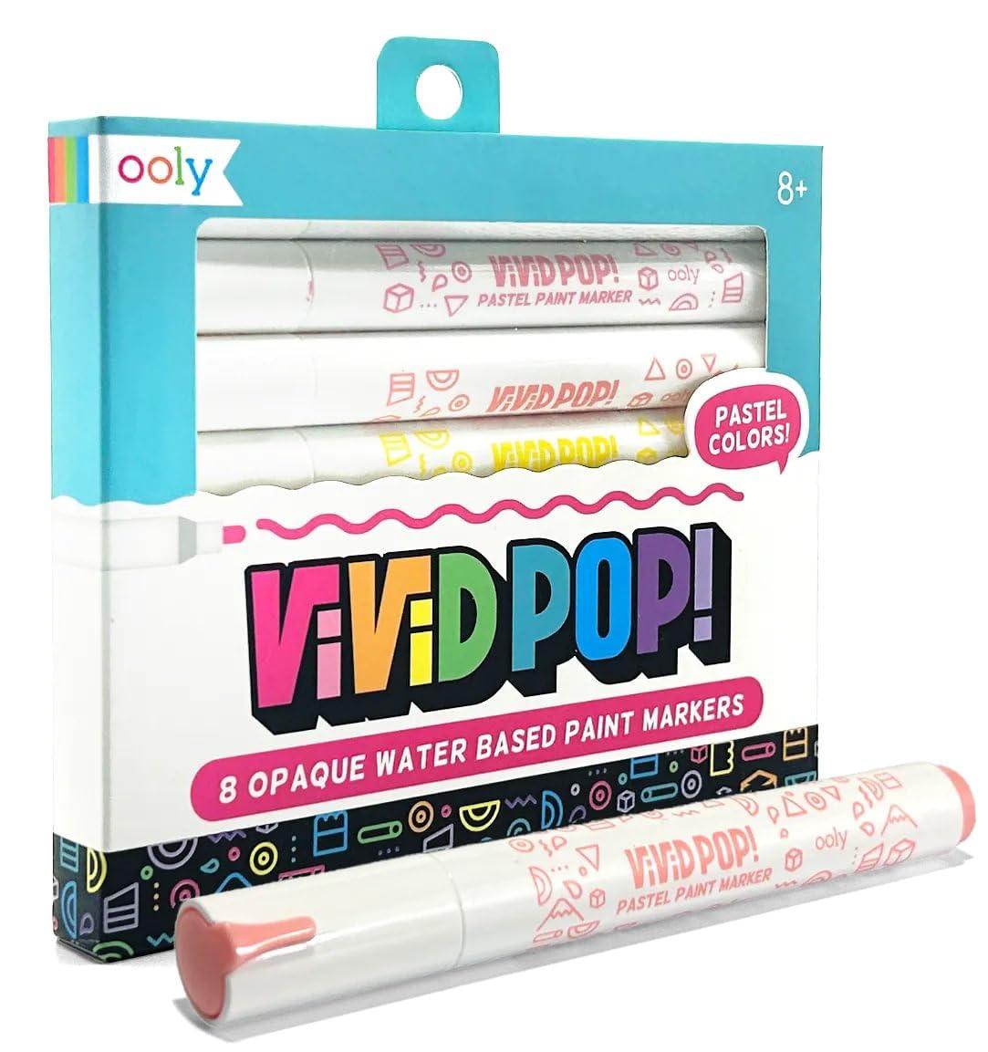Ooly, Vivid Pop! Water Based Paint Markers: Pastel Set of 8 130-118