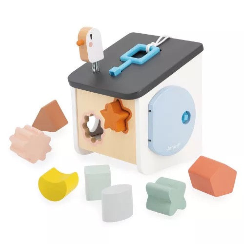 Janod, Sweet Cocoon: Bird House Shape Sorter J04062
