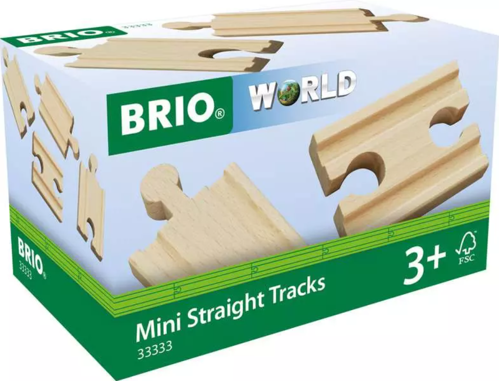 Brio, Mini Straight Train Tracks  33333