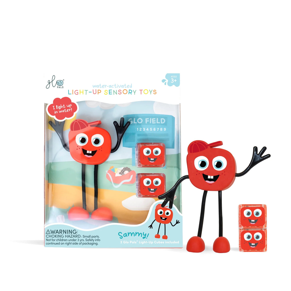 Glo Pals, Light-Up Glo Pal with Character: Sammy - Red