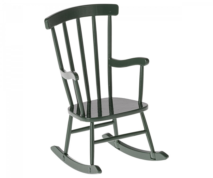 Maileg, Mouse: Rocking Chair - Dark Green 11-4112-01