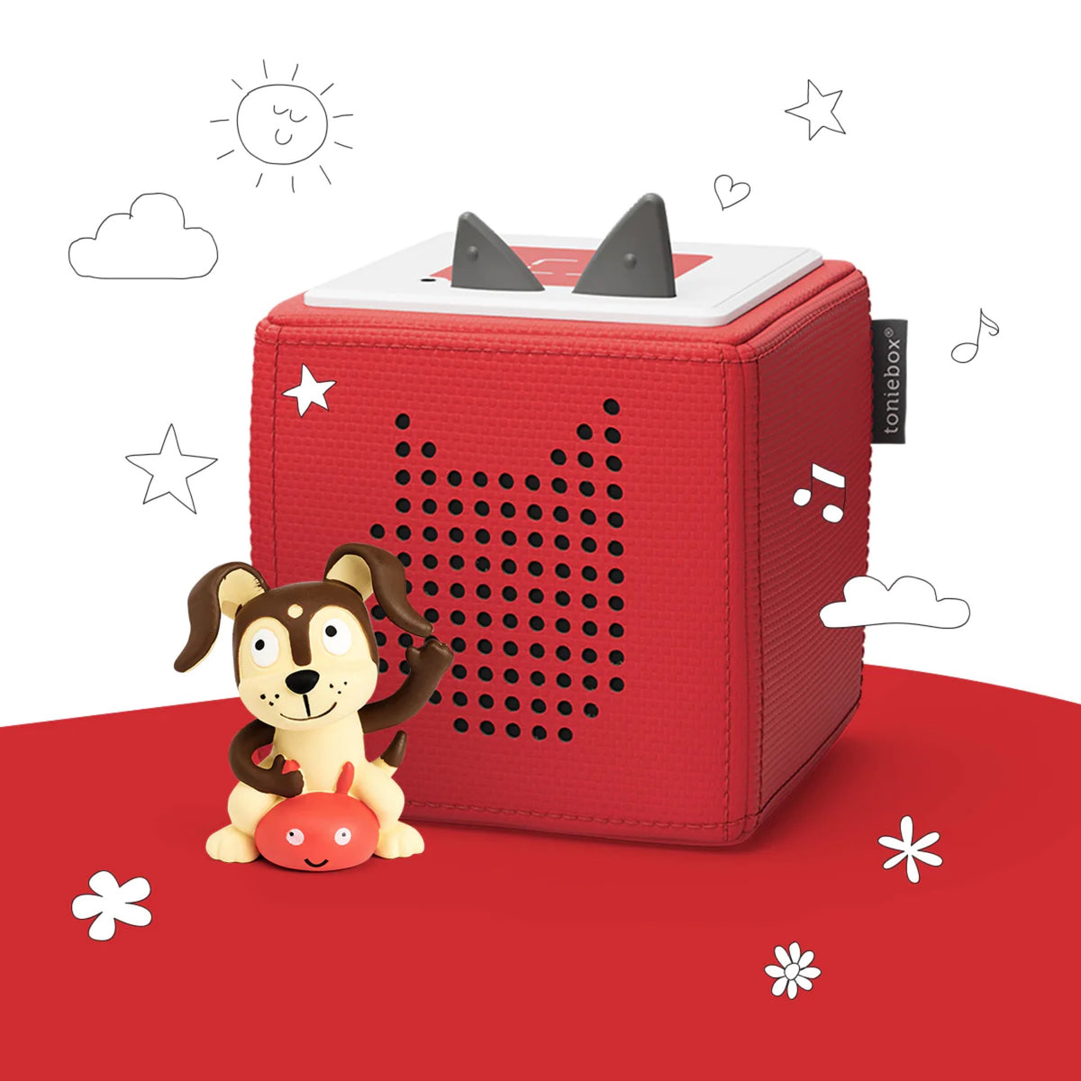 Tonies, Box Audio Starter Set: Red with Monster Character Bag 10000760