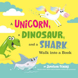 Penguin Random House, 'A Unicorn, A Dinosaur, and A Shark Walk into A Book'