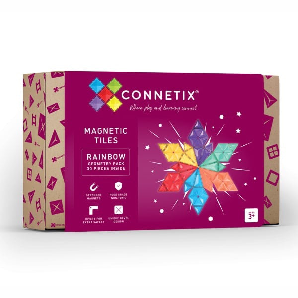 Connetix, Geometry Pack: Rainbow Tiles 30pc CT-R-00030-GE