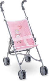 Corolle, Umbrella Baby Doll Stroller - Pink Stripe 141640