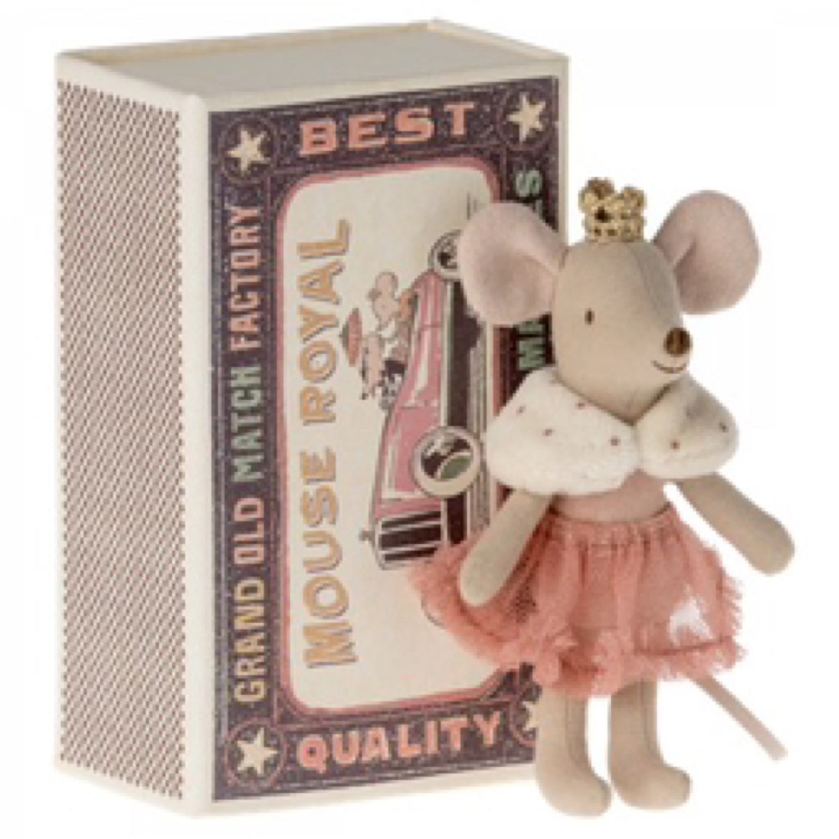 Maileg, Mouse: Little Sister in Matchbox - Princess 17-5101-00