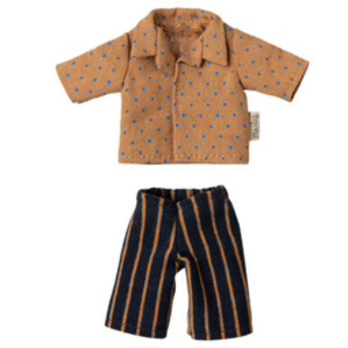 Maileg, Mouse Clothes: Shirt & Striped Pants - Dad 17-5311-00