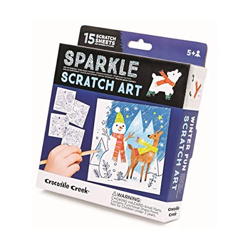 Crocodile Creek, Winter Fun Sparkle Scratch Art 75362