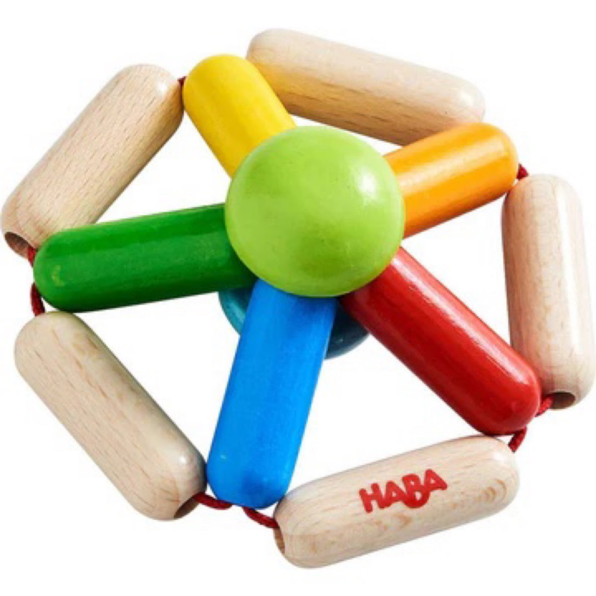 HABA, Color Carousel Wooden Baby Rattle 305578