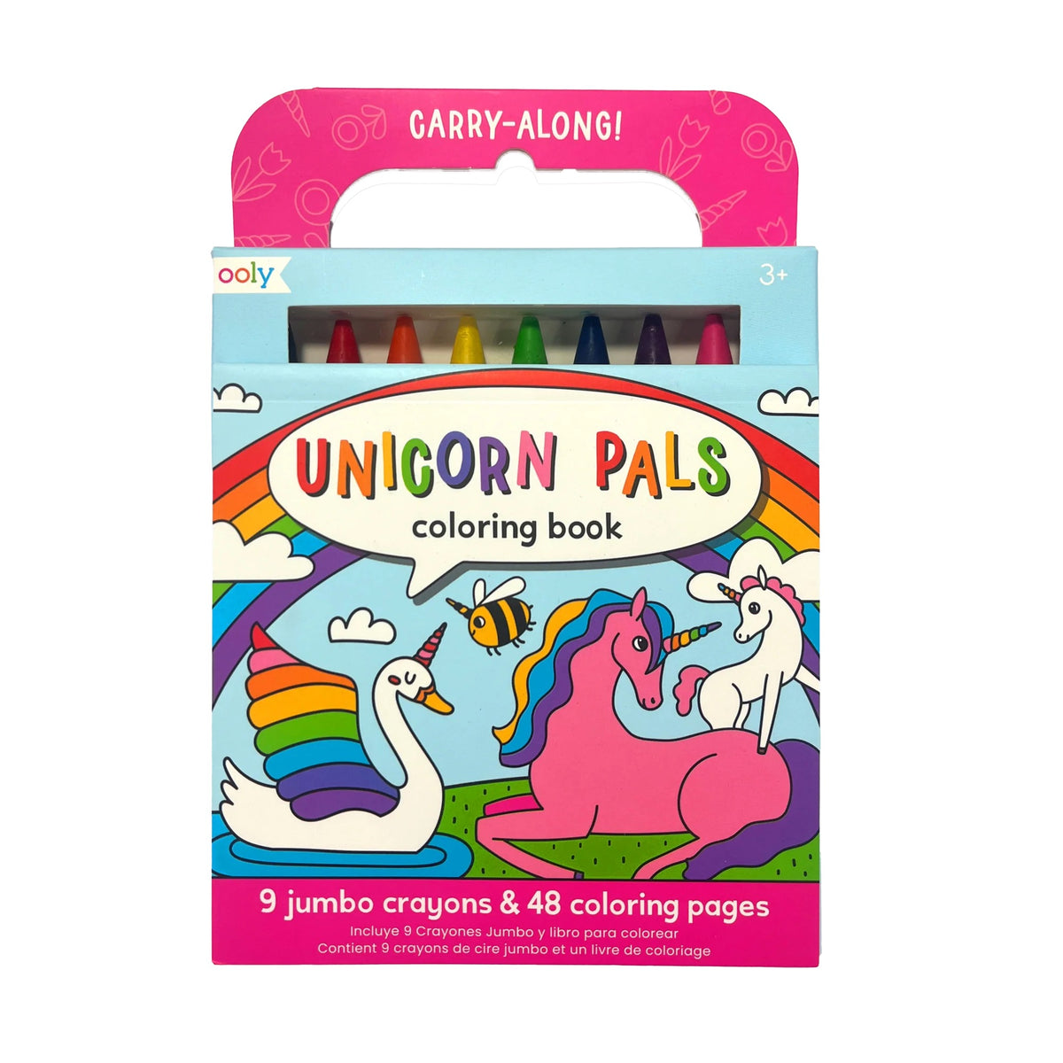 Ooly, Carry Along Crayons & Coloring Book Kit: Unicorns 138-026