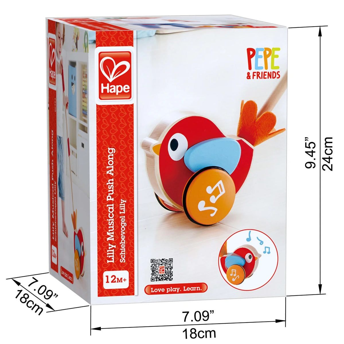 Hape, Lily Musical Push Along E0353