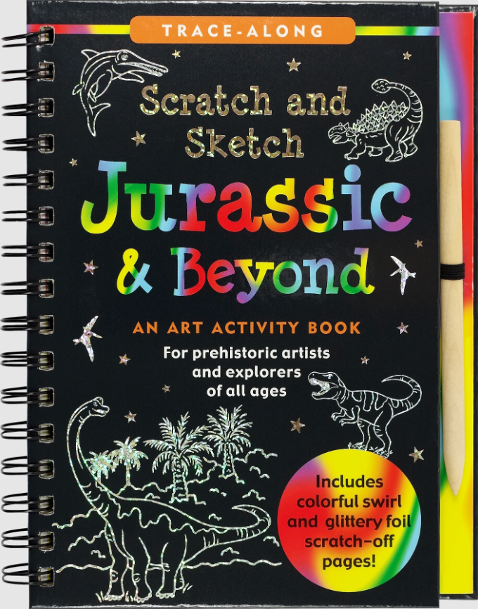 Peter Pauper Press, Scratch & Sketch: Jurassic and Beyond (Trace Along)