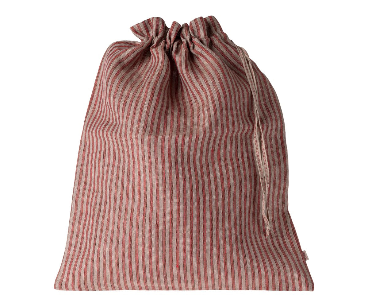 Maileg, Knapsak Bag: Red Striped - Large 30-4006-24