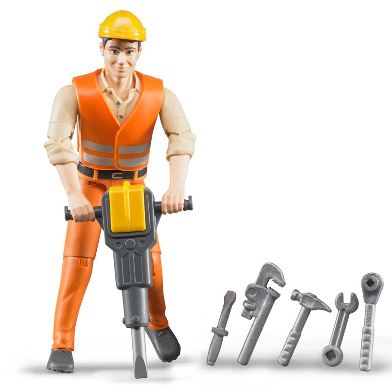 Bruder, Construction Worker with Accessories 60020