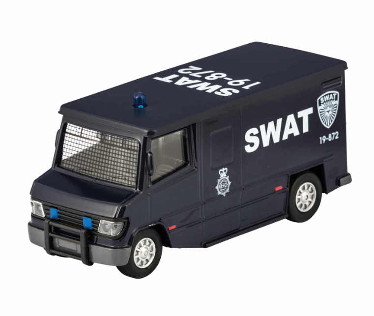 Die Cast, SWAT Van Pull Back 5.5" - DCSWAT