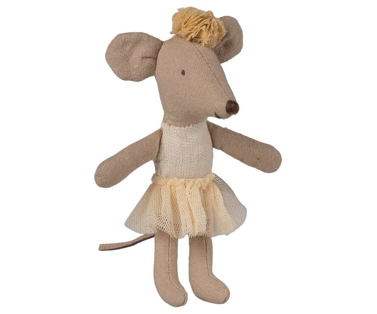 Maileg, Mouse: Little Sister Ballerina - Off White 17-6107-00