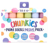 Ooly, Chunkies Paint Sticks: Pastel Set of 6 126-018