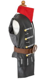 Great Pretenders, Skully Pirate Vest, Belt & Scarf: Size 5-6
