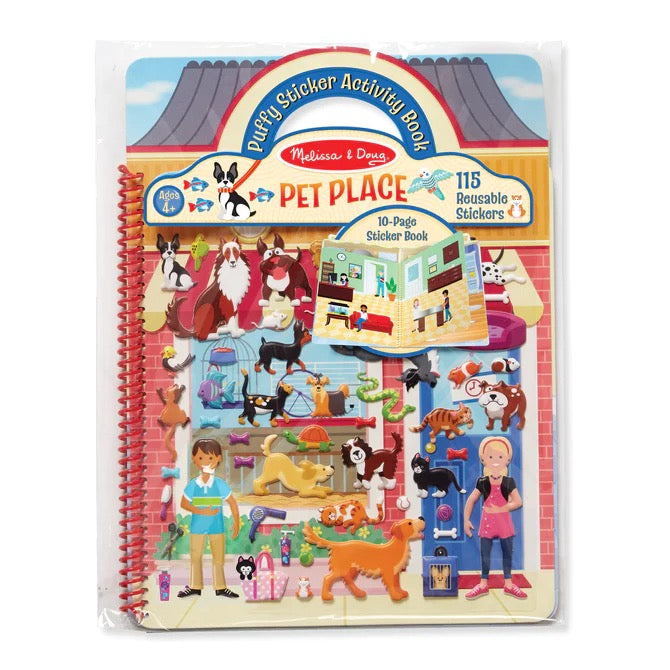 Melissa & Doug, Puffy Sticker Activity Book: Pet Place 9429