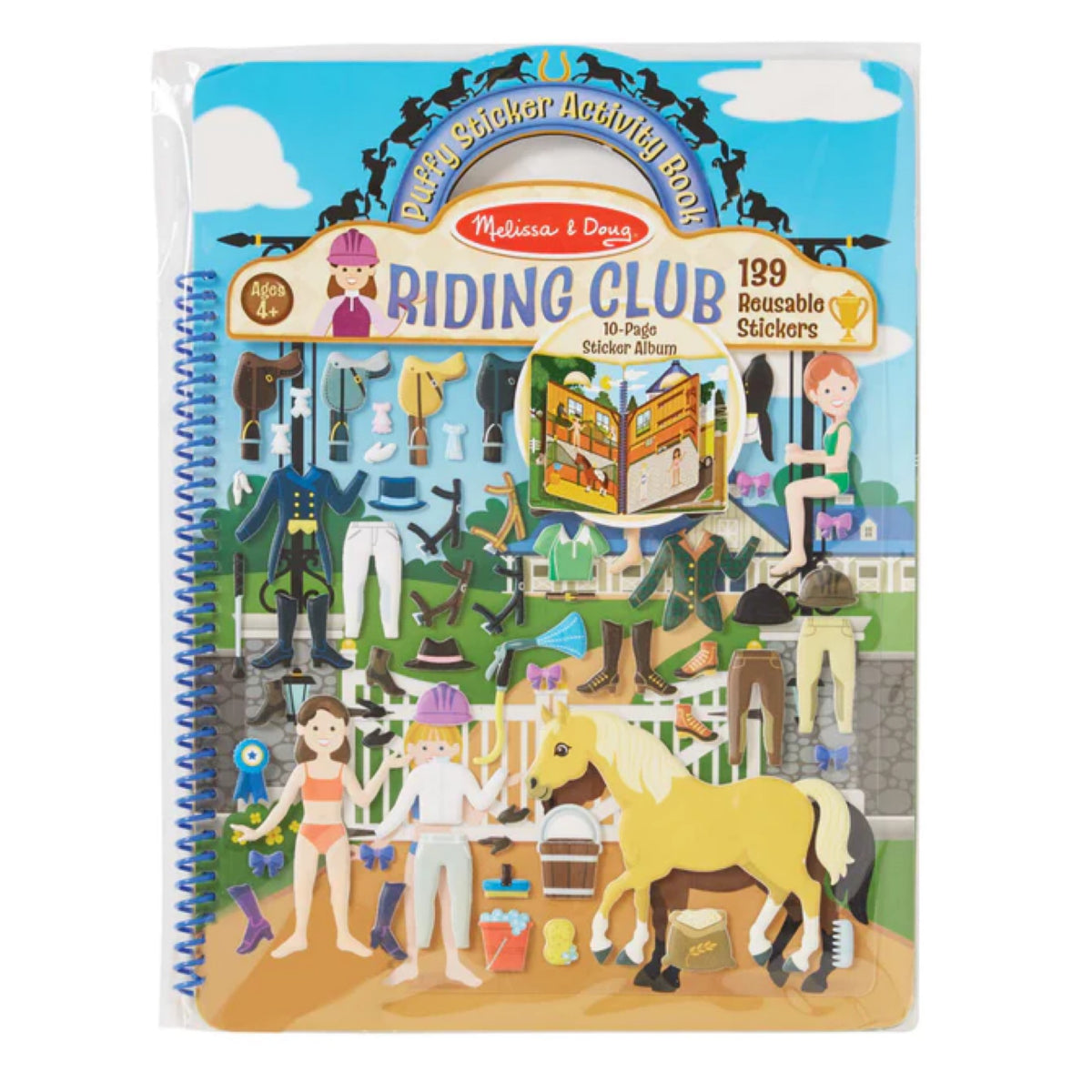Melissa & Doug, Puffy Sticker Activity Book: Riding Club 9410