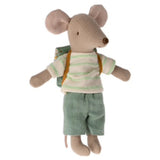 Maileg, Tricycle Mouse: Big Brother with Bag - Mint 17-4206-00