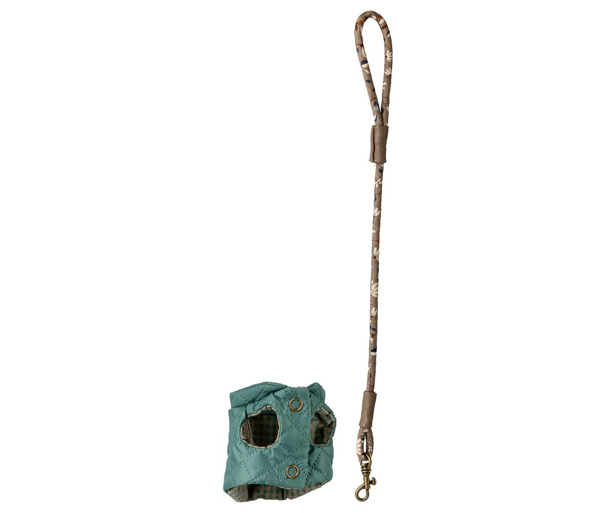 Maileg, Pet Supply: Harness & Leash - Dark Mint 16-6913-01