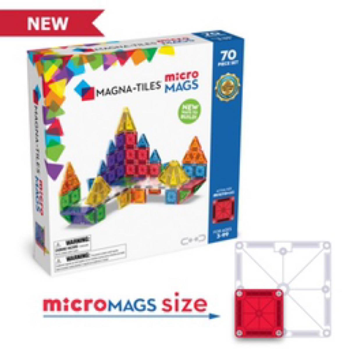 Magna Tiles, MicroMags: Dlx Set 70pc 244070MM