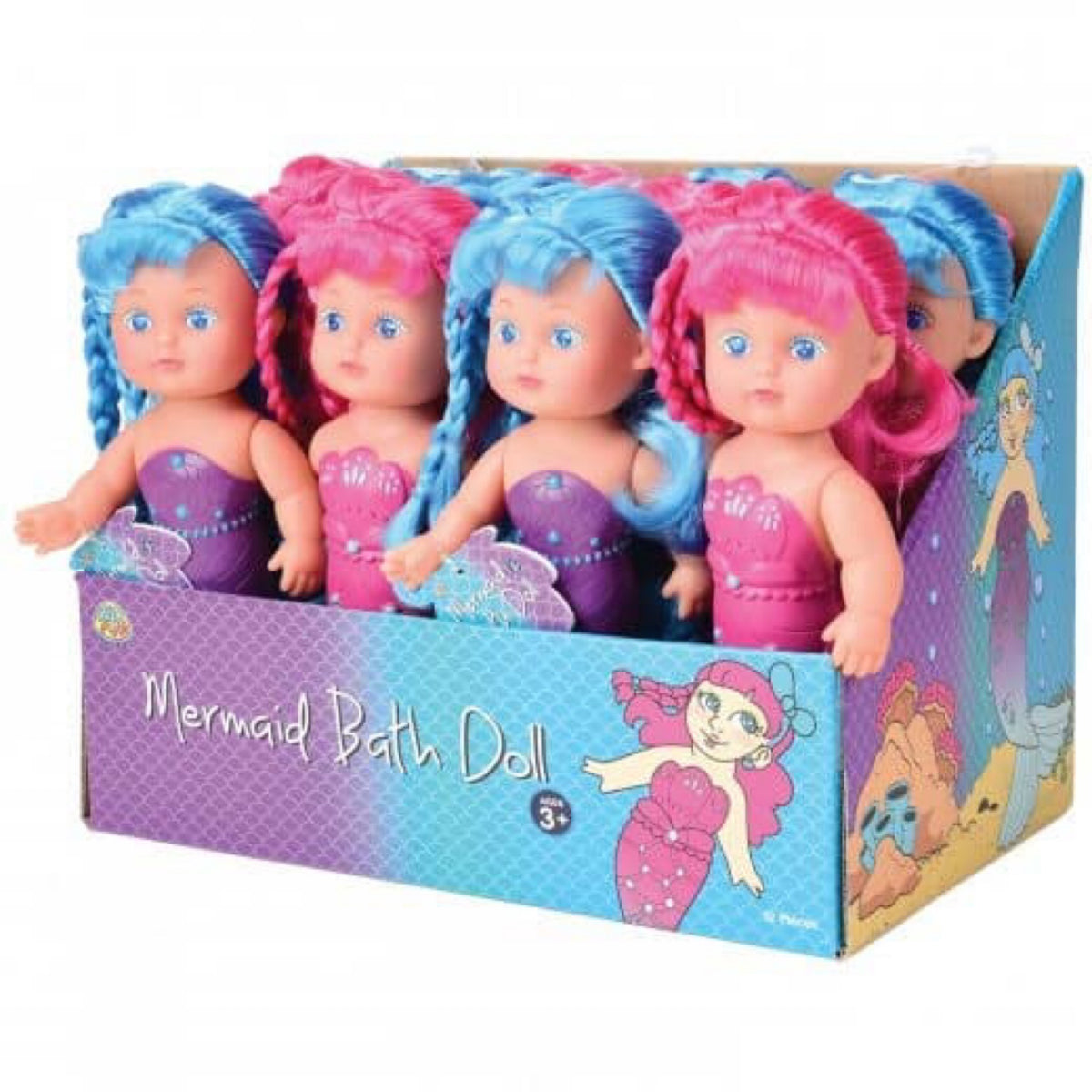 US Toy, Mermaid Bath Doll 4746