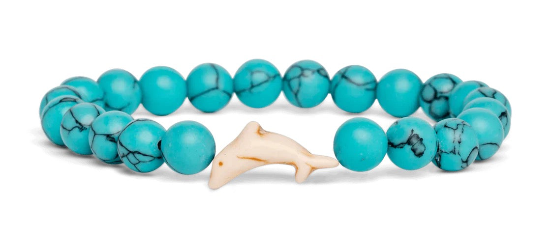Fahlo, Odyssey Dolphin Tracking Bracelet: Aqua Blue